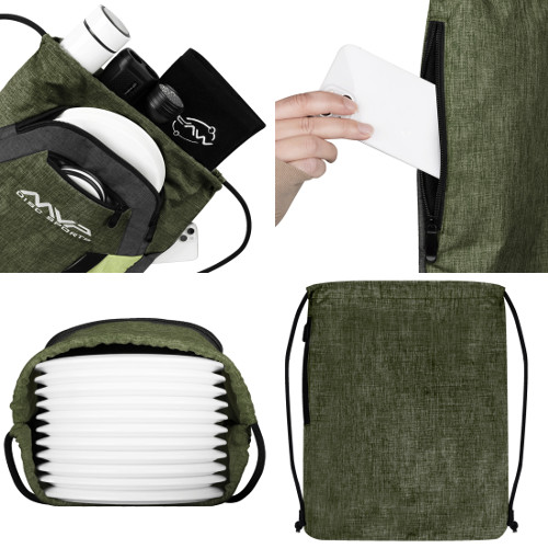 MVP Drawstring Bag�yDark Green/Light Green�z