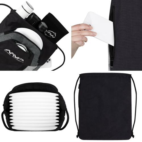 MVP Drawstring Bag�yBlack/Grey�z