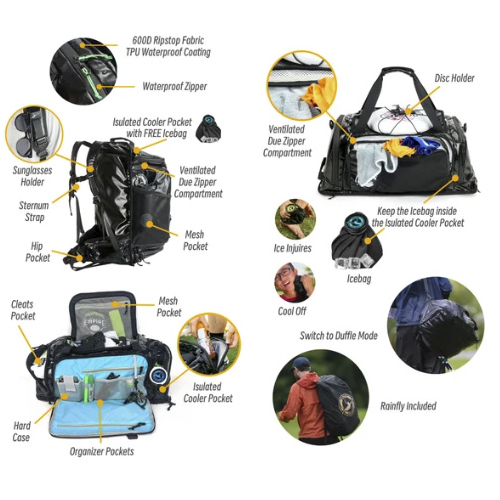 GREATEST Ultimate Bag 60L�yBlack/Moonlight Blue�z